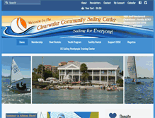 Tablet Screenshot of clearwatercommunitysailing.org